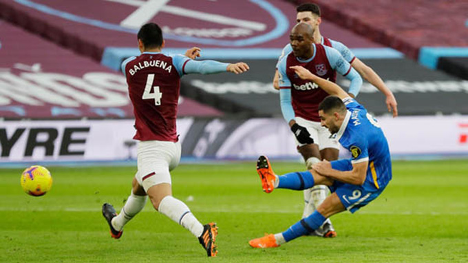 Thành tích thi đấu gần đây của Brighton và West Ham