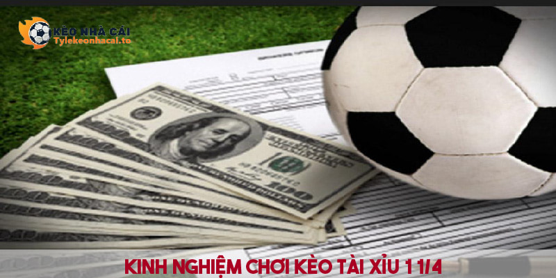 Kinh nghiệm chơi kèo tài xỉu 1 1/4 nên áp dụng 